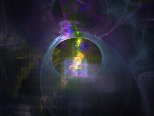 Imaginatory fractal background generated Image