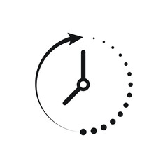 Passage of time icon design isolated on white background