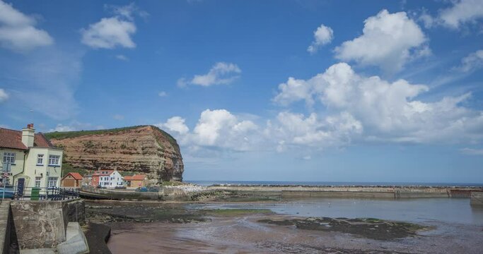 North York Moors, Heritage Coast, Staithes Time Lapse Across Harbour, Beach
Headland Clip 3