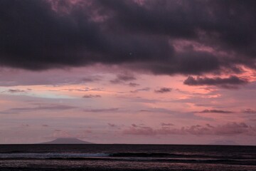 clouds over the sea