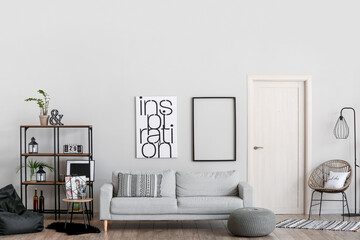 Interior of stylish living room