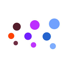 vector collection of various colored circles