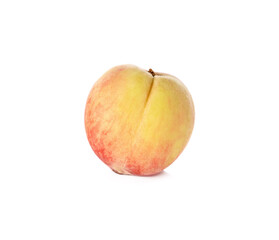 peach isolated on white background.