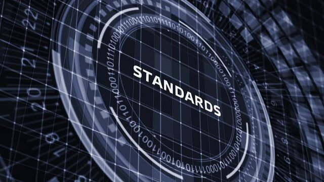 Standards compliant check, Quality assurance and control. Business and technology concept.