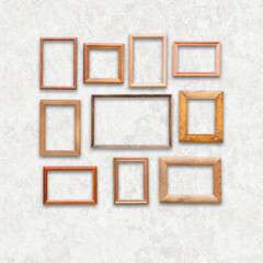 Fototapeta premium frames on white wall