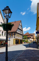 Obraz premium Weil der Stadt, Altstadtszene