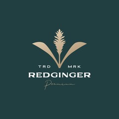 red ginger flower tree sophisticated aesthetic logo vector icon illustration