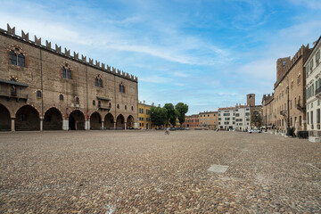 Sordello Square in Mantua, Italy.