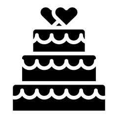 weddingcake glyph icon