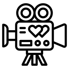 videocamera line icon