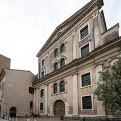 Fototapeta na wymiar former Church of the Holy Trinity in Mantua, Italy