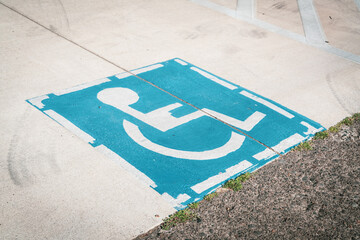 handicap parking sign