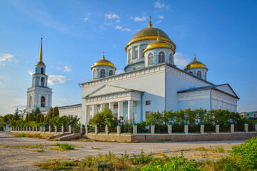 Fototapeta na wymiar Scenic view of the Lebedyan Cathedral