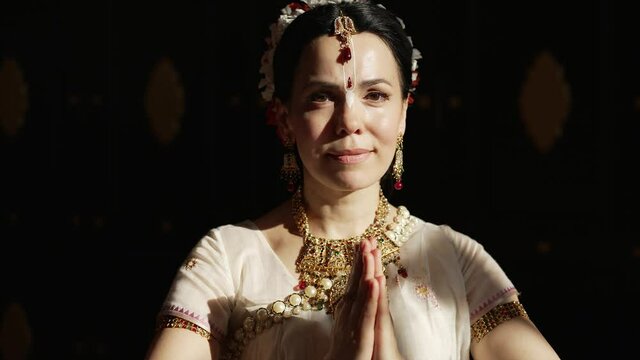 Portrait of Hare Krishna Woman