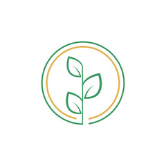 Leaf and Shutter Lens Aperture for Nature Photographer logo design inspiration
