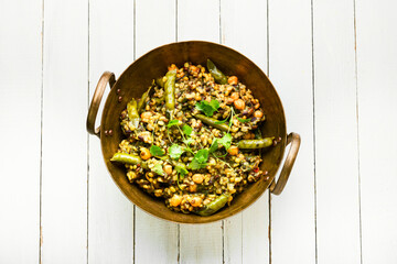 Kitchari, a spicy vegetarian dish