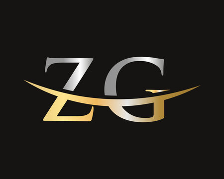 Premium Letter ZG Logo Design. ZG letter logo design with modern trendy