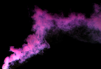 Purple smoke on a black background.