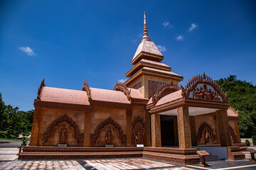 Wat tham Pu Wa temple in the cave in Kanchanaburi, Thailand