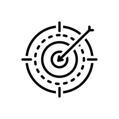 Black line icon for purposes