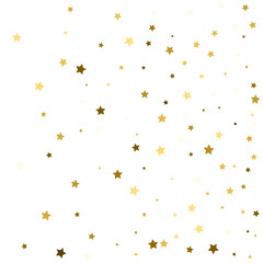 Gold stars. Gold stars festive pattern.