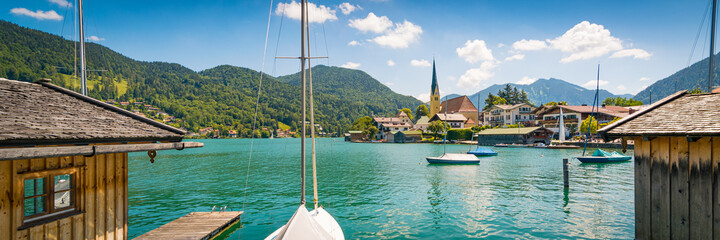 Sommer am Tegernsee - Berge am See - Panorama - 445325677