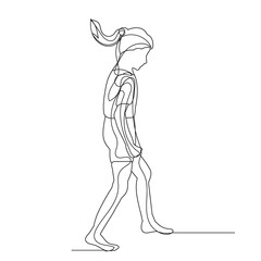 child line drawing, sketch, isolated