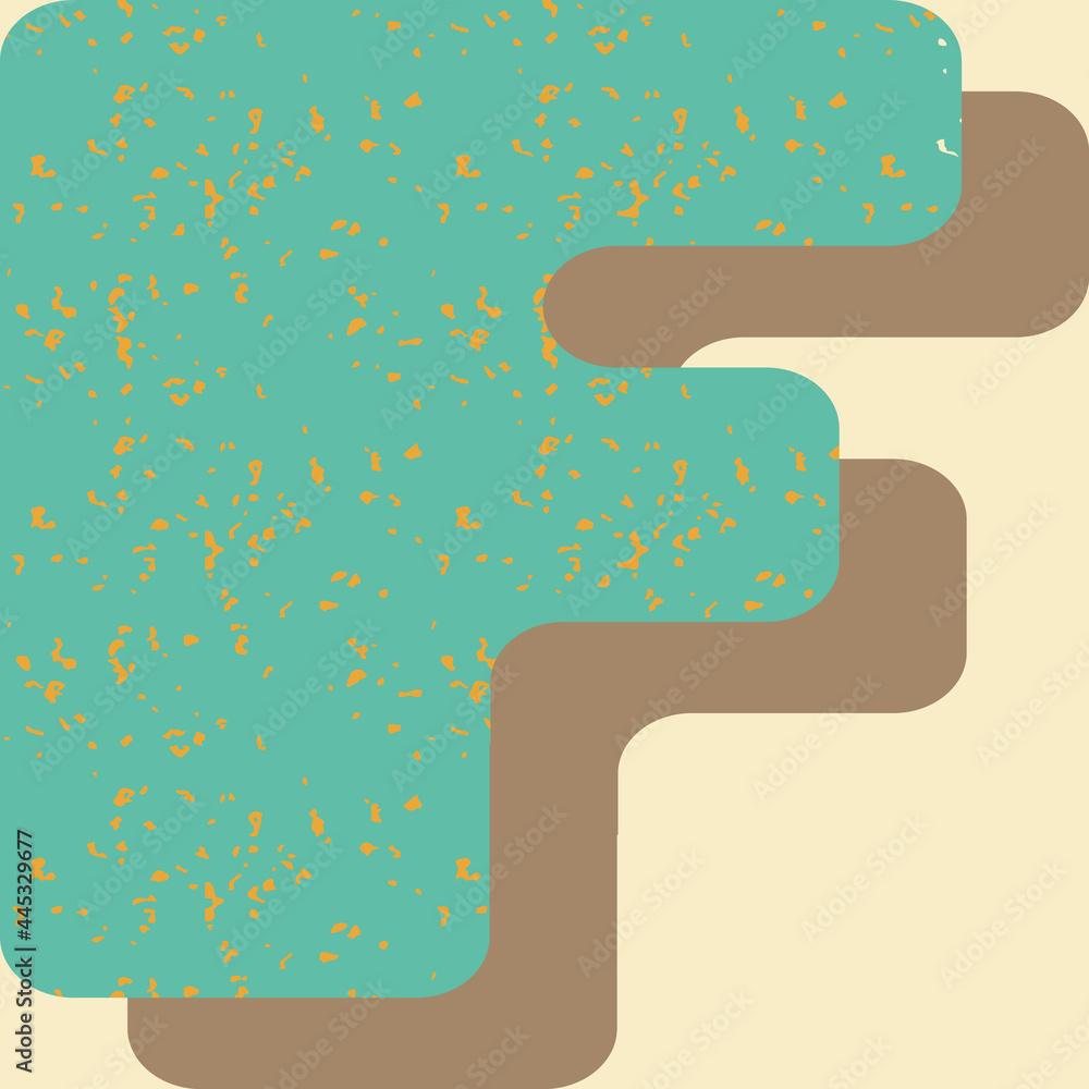Poster letter f from the alphabet vector seamless repeat pattern print background