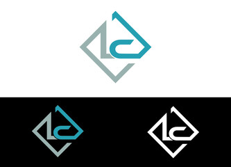 Fototapeta premium Initial Letter LC Logo or Icon Design Vector Image Template