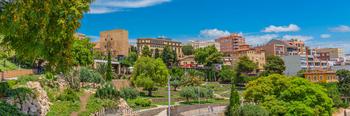 Fototapeta na wymiar Roman amphitheatre in Tarragona, Costa Dorada, Catalonia, Spain