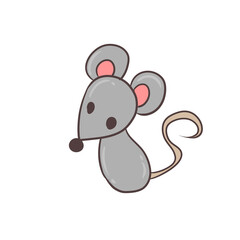 An image of a mouse representing M in English