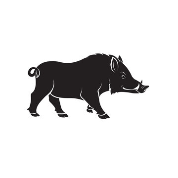 recommend clip art: Vector of boar design on white background. Wild Animals. Easy editable layered vector illustration.