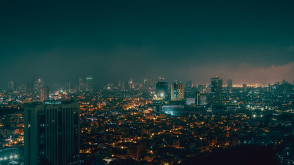 Philippines Skyline at Night