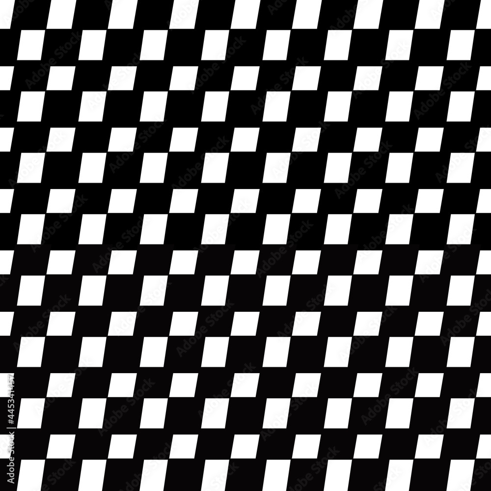 Aufkleber diagonal monochrome tiles. vector seamless sample.
