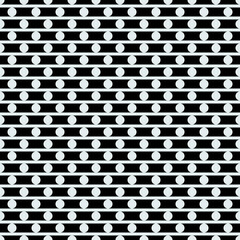 White dots and horizontal stripes. Vector white shapes.