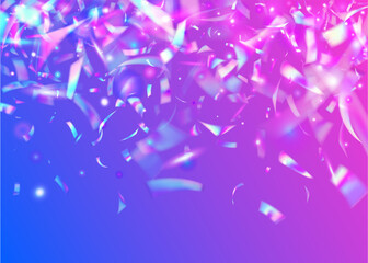 Bokeh Confetti. Rainbow Glitter. Surreal Foil. Laser Burst. Glitch Texture. Violet Party Background. Retro Colorful Backdrop. Luxury Art. Blue Bokeh Confetti