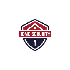 home security logo design badge, smart guard of real estate logo design