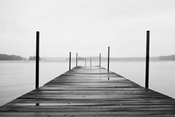 Naklejka premium Steg an See in Schweden