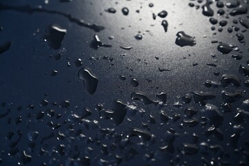 water drops on glass