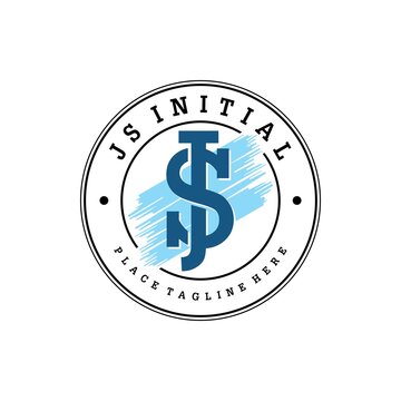 J And S Monogram Initial Or Letter Logo Design Vector Image