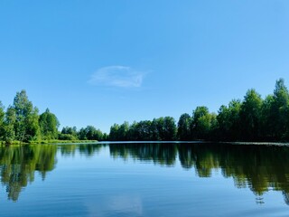 Obraz premium lake in the park