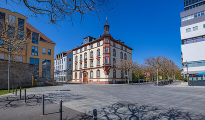 Fototapeta na wymiar Cityscape of Schweinfurt town