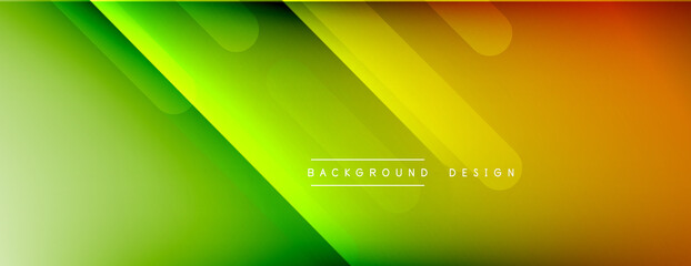 Dynamic lines abstract background. 3D shadow effects and fluid gradients. Modern overlapping forms