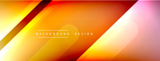 Dynamic lines abstract background. 3D shadow effects and fluid gradients. Modern overlapping forms