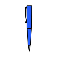 Writing pen. Doodle style icon.