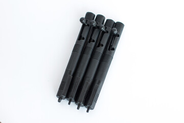 A handle for a flare with colored cartridges. The method of requesting help
