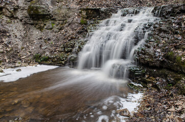 Long exposure Virsaisu waterfall, Latvia.
