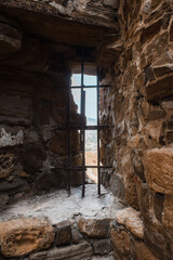 Fototapeta na wymiar window in the castle