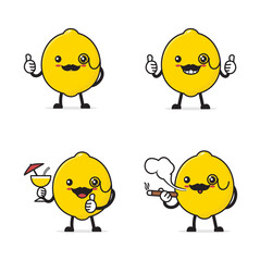 lemon cartoon character