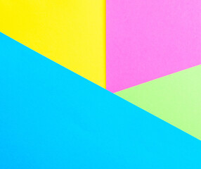 Abstract geometric background from colored paper. Paper pattern.